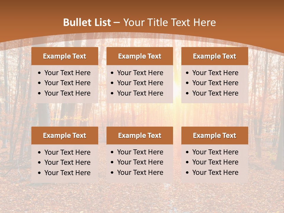 Outdoors Colorful Golden PowerPoint Template