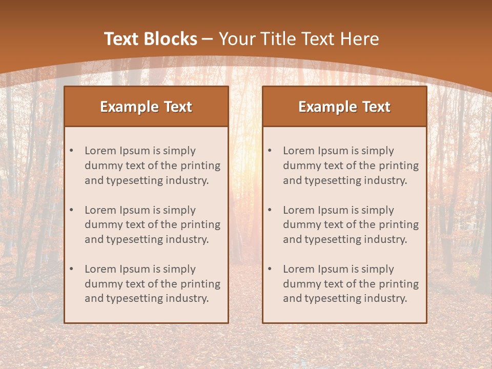 Outdoors Colorful Golden PowerPoint Template
