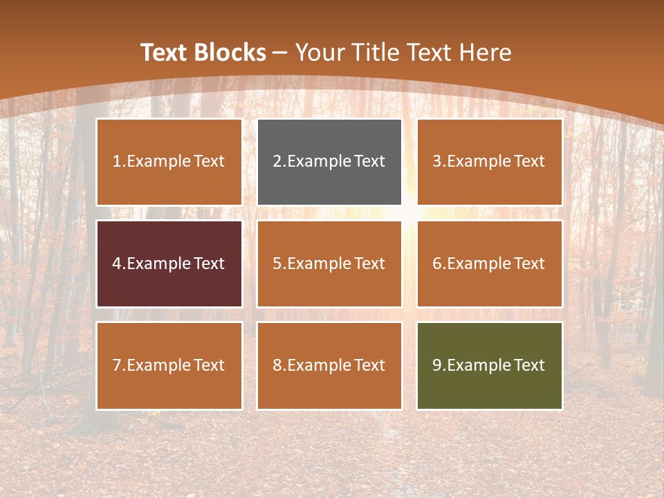 Outdoors Colorful Golden PowerPoint Template