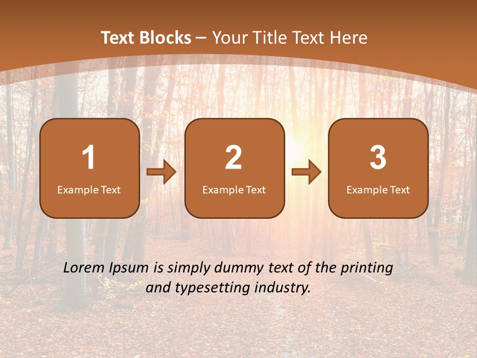 Outdoors Colorful Golden PowerPoint Template