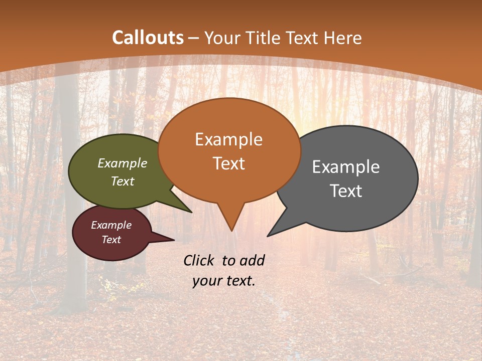 Outdoors Colorful Golden PowerPoint Template