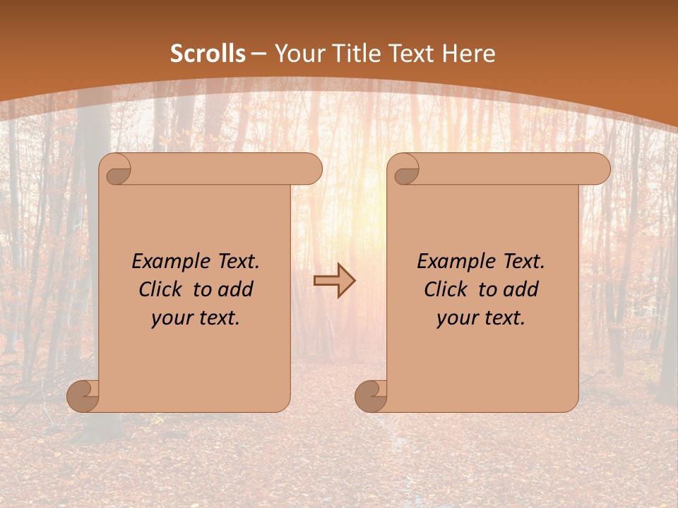 Outdoors Colorful Golden PowerPoint Template