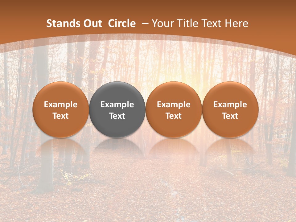 Outdoors Colorful Golden PowerPoint Template