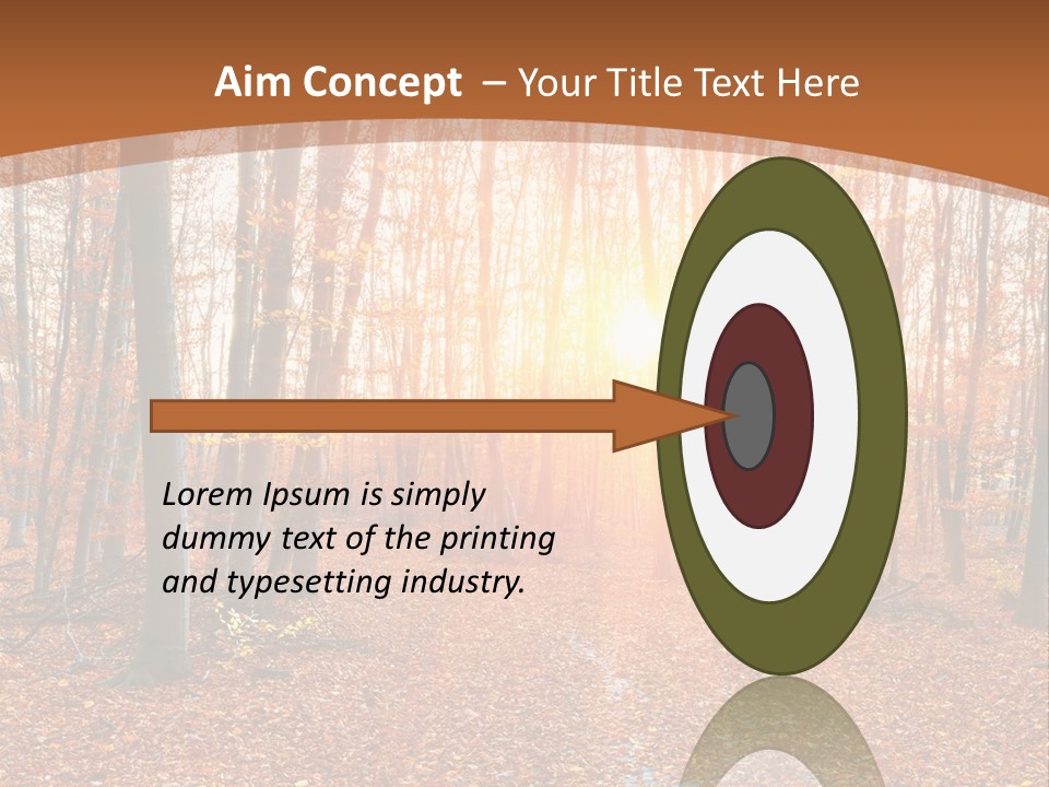 Outdoors Colorful Golden PowerPoint Template