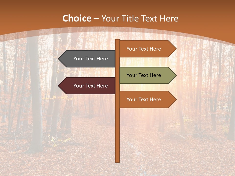 Outdoors Colorful Golden PowerPoint Template