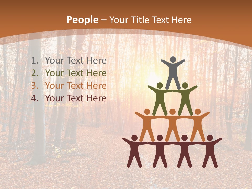 Outdoors Colorful Golden PowerPoint Template