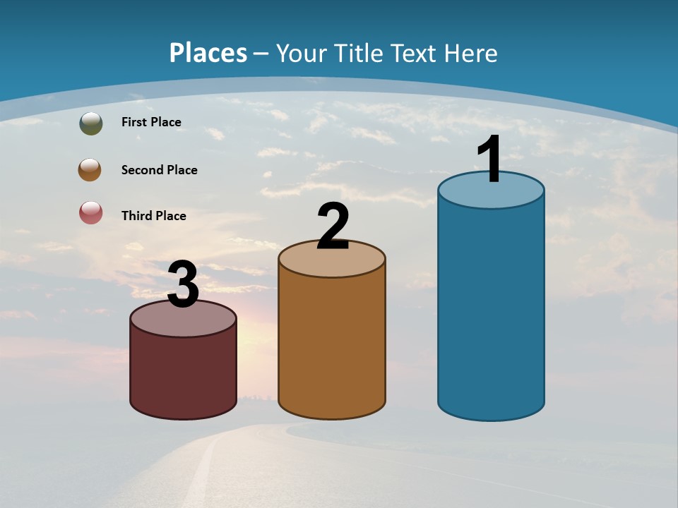 Speed Dusk Country PowerPoint Template