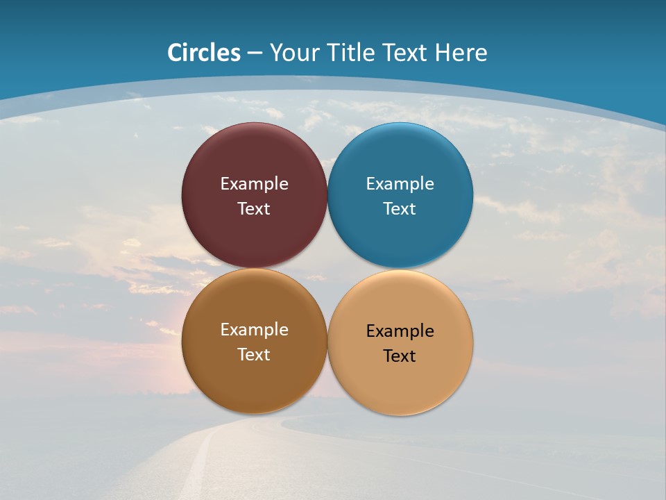 Speed Dusk Country PowerPoint Template