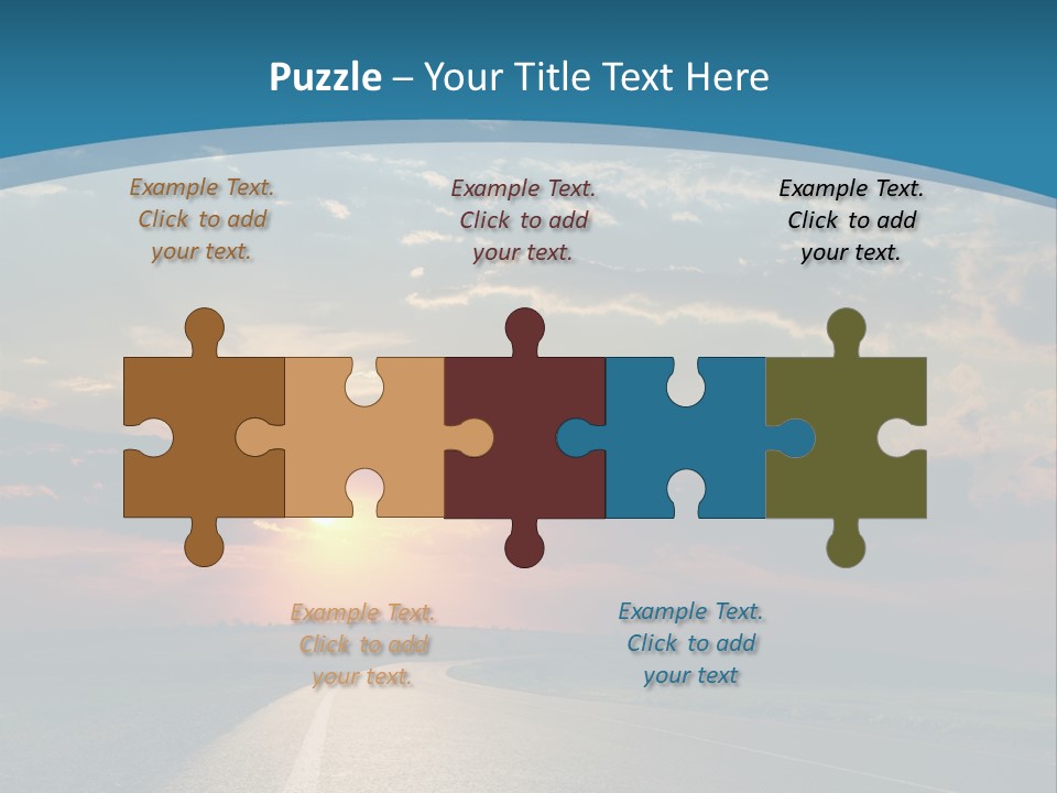 Speed Dusk Country PowerPoint Template