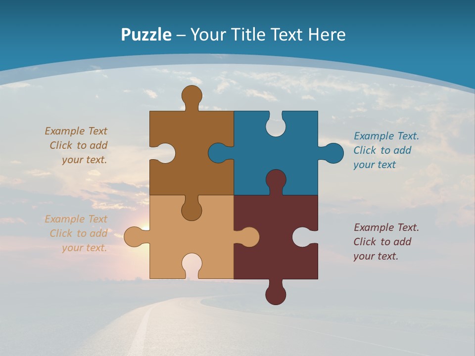 Speed Dusk Country PowerPoint Template