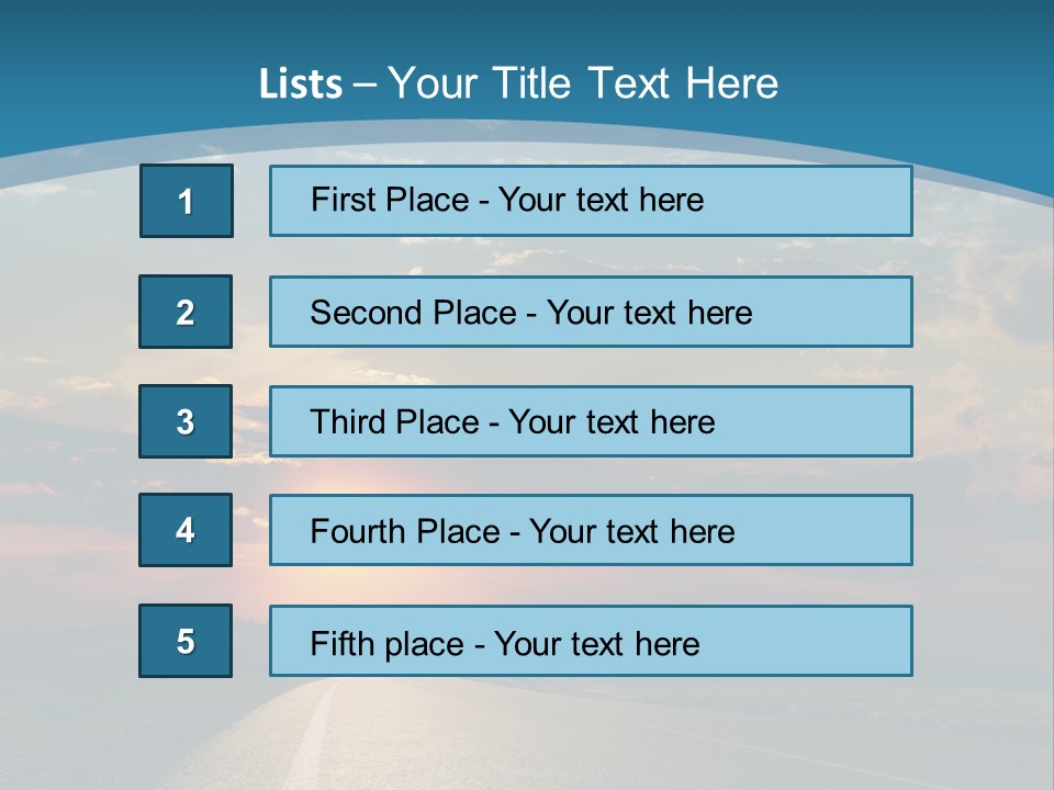 Speed Dusk Country PowerPoint Template