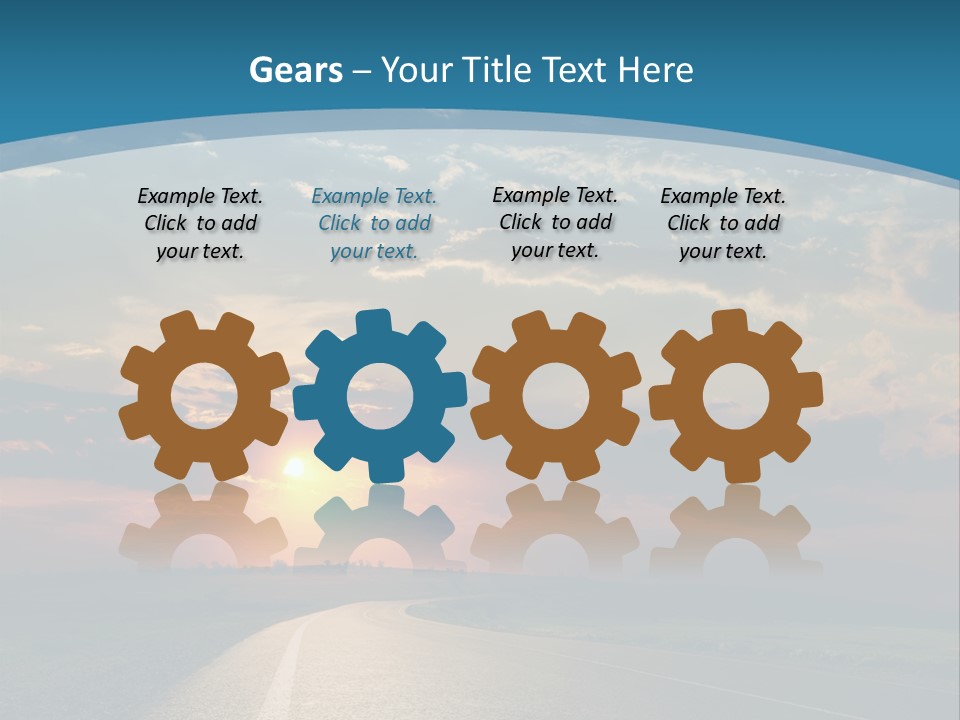 Speed Dusk Country PowerPoint Template