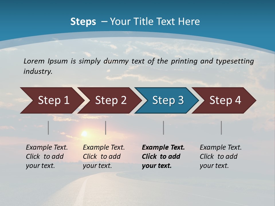 Speed Dusk Country PowerPoint Template
