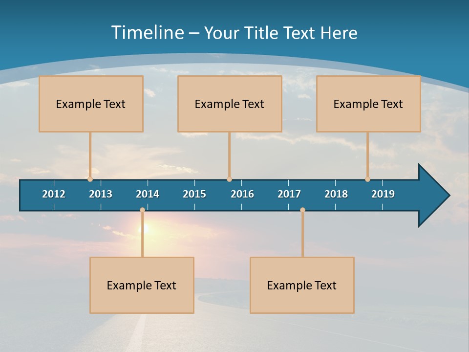 Speed Dusk Country PowerPoint Template