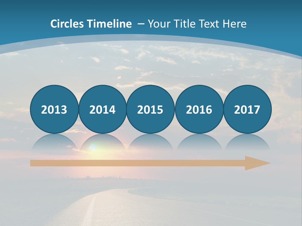 Speed Dusk Country PowerPoint Template