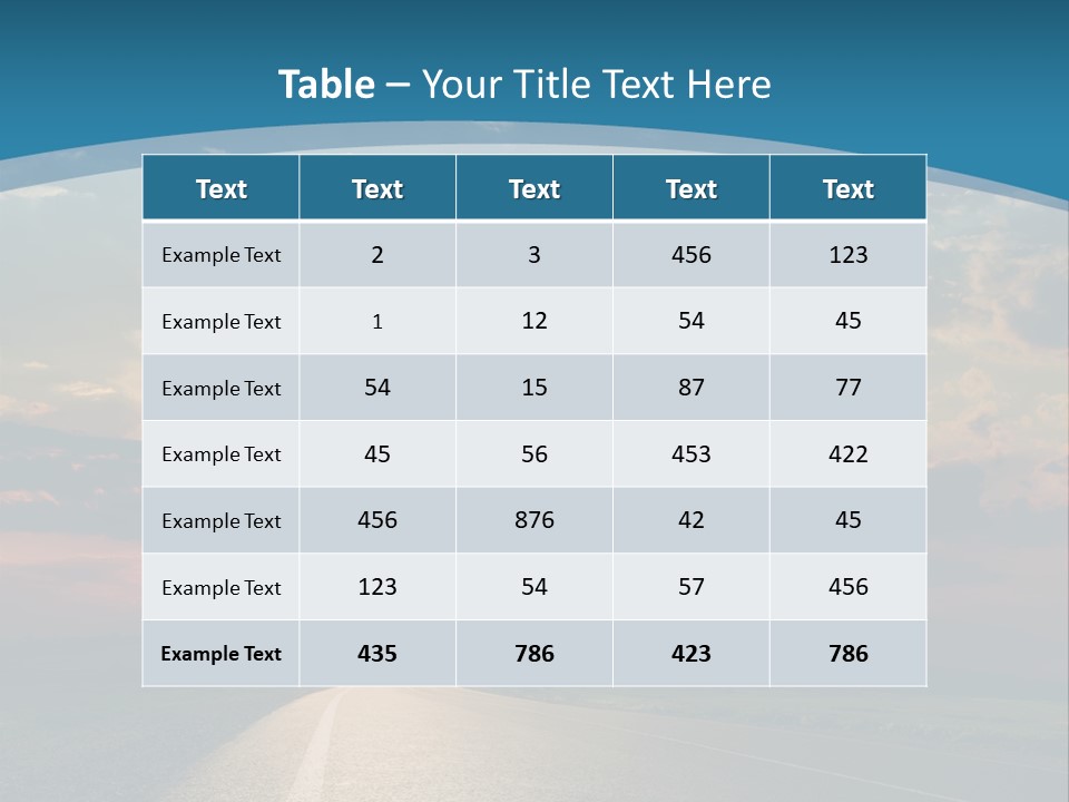 Speed Dusk Country PowerPoint Template