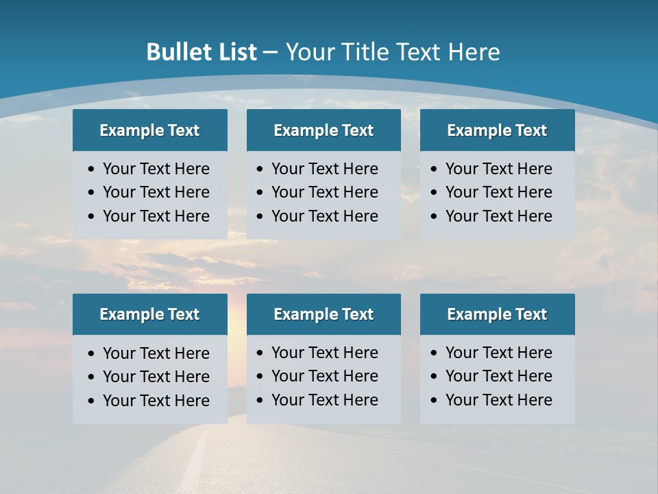 Speed Dusk Country PowerPoint Template