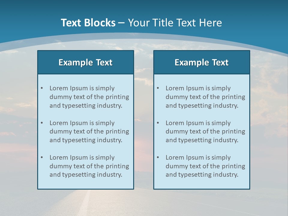 Speed Dusk Country PowerPoint Template