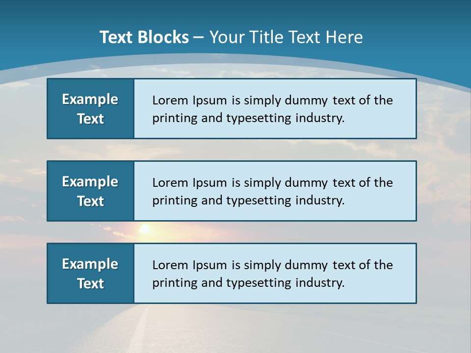 Speed Dusk Country PowerPoint Template