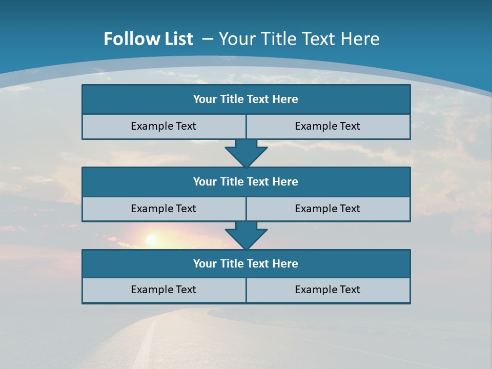 Speed Dusk Country PowerPoint Template