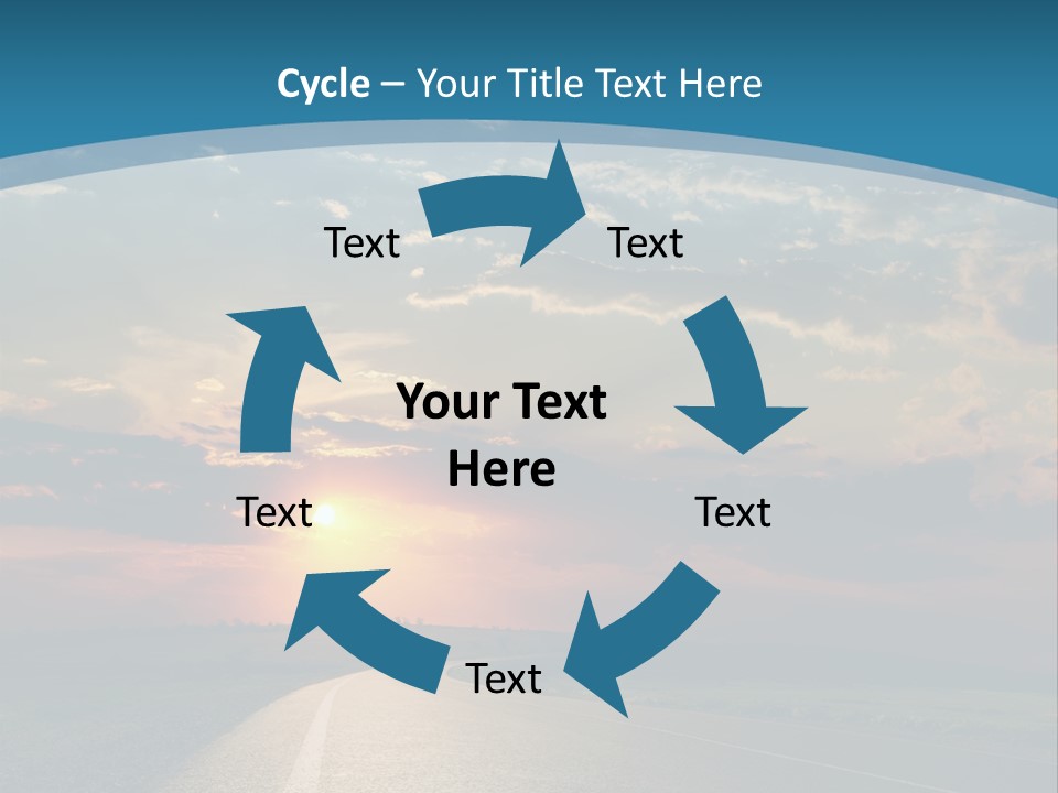 Speed Dusk Country PowerPoint Template