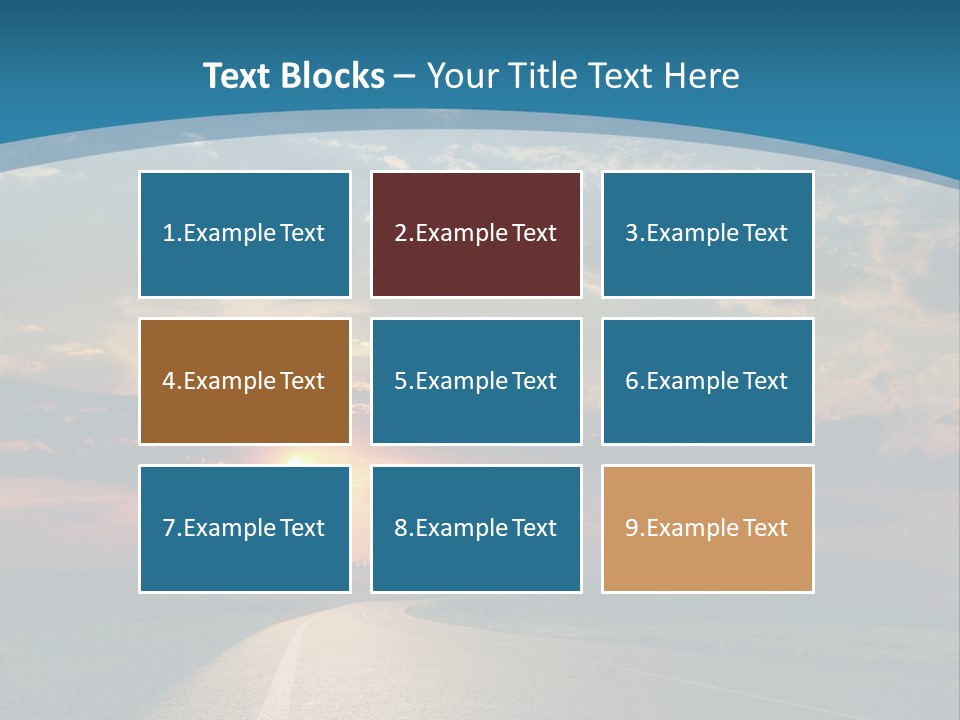 Speed Dusk Country PowerPoint Template