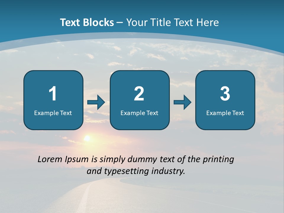 Speed Dusk Country PowerPoint Template