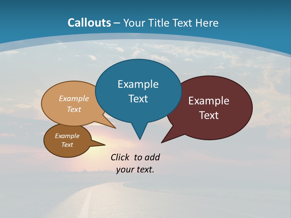 Speed Dusk Country PowerPoint Template