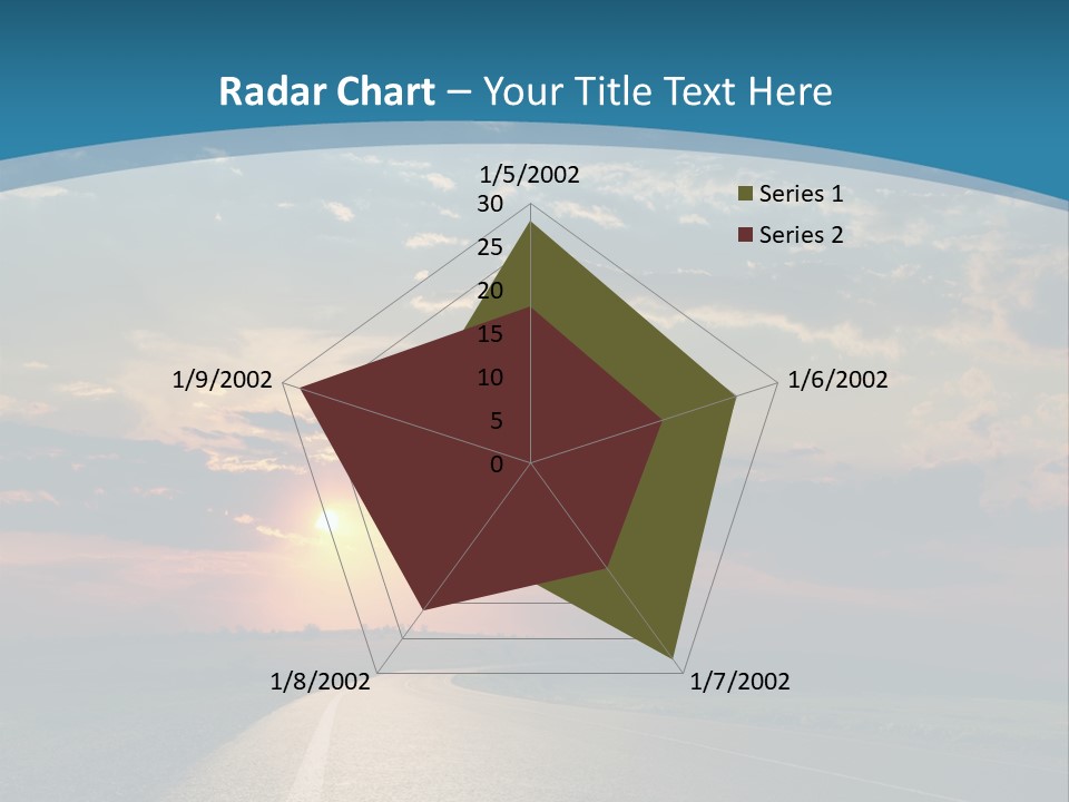 Speed Dusk Country PowerPoint Template