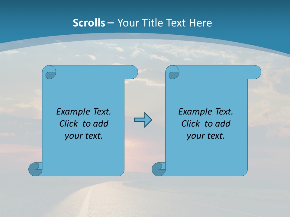 Speed Dusk Country PowerPoint Template