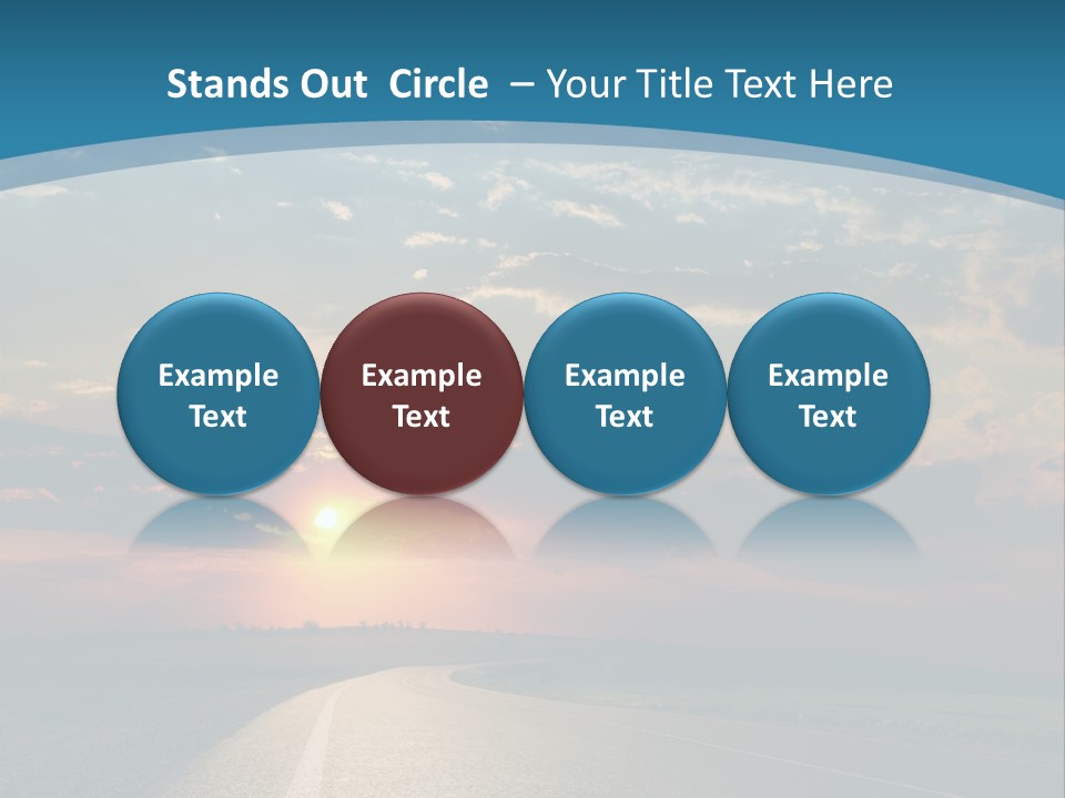 Speed Dusk Country PowerPoint Template