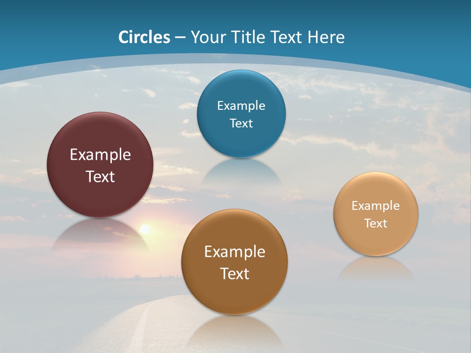 Speed Dusk Country PowerPoint Template