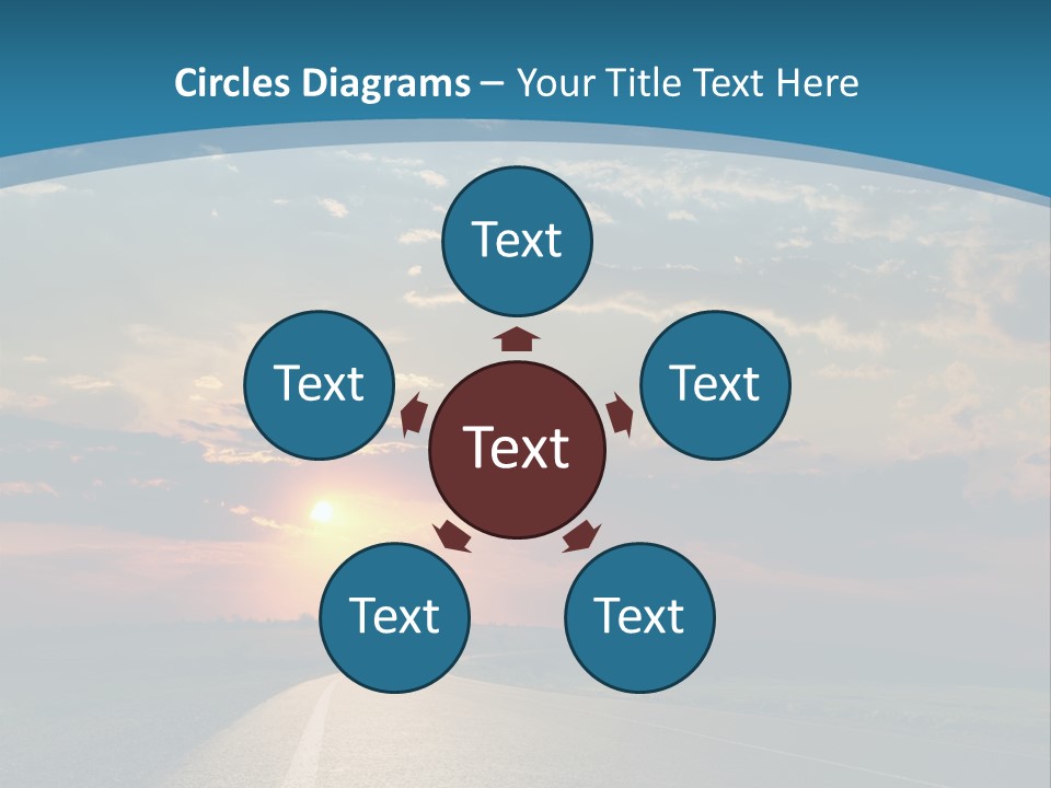 Speed Dusk Country PowerPoint Template