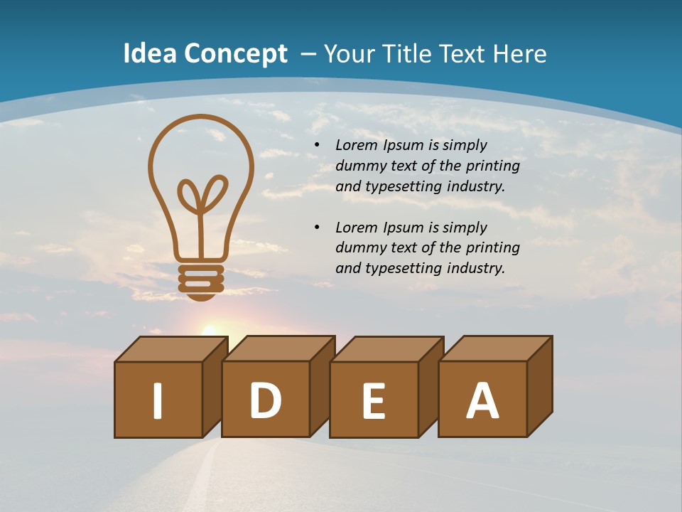 Speed Dusk Country PowerPoint Template