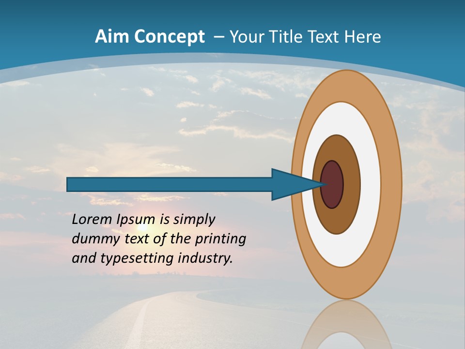 Speed Dusk Country PowerPoint Template