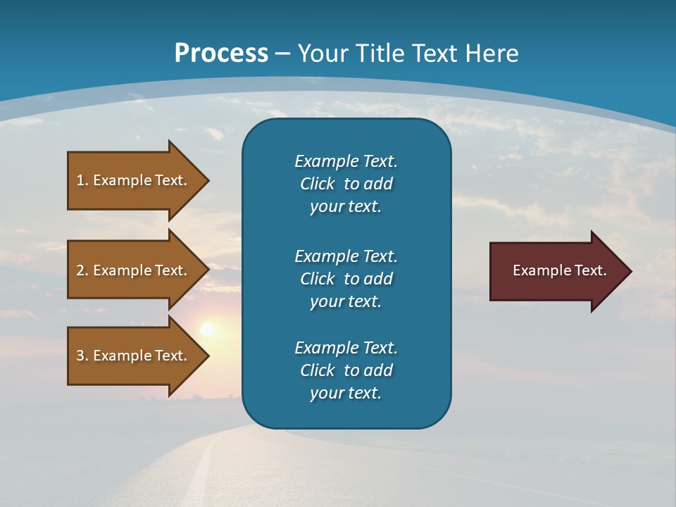 Speed Dusk Country PowerPoint Template