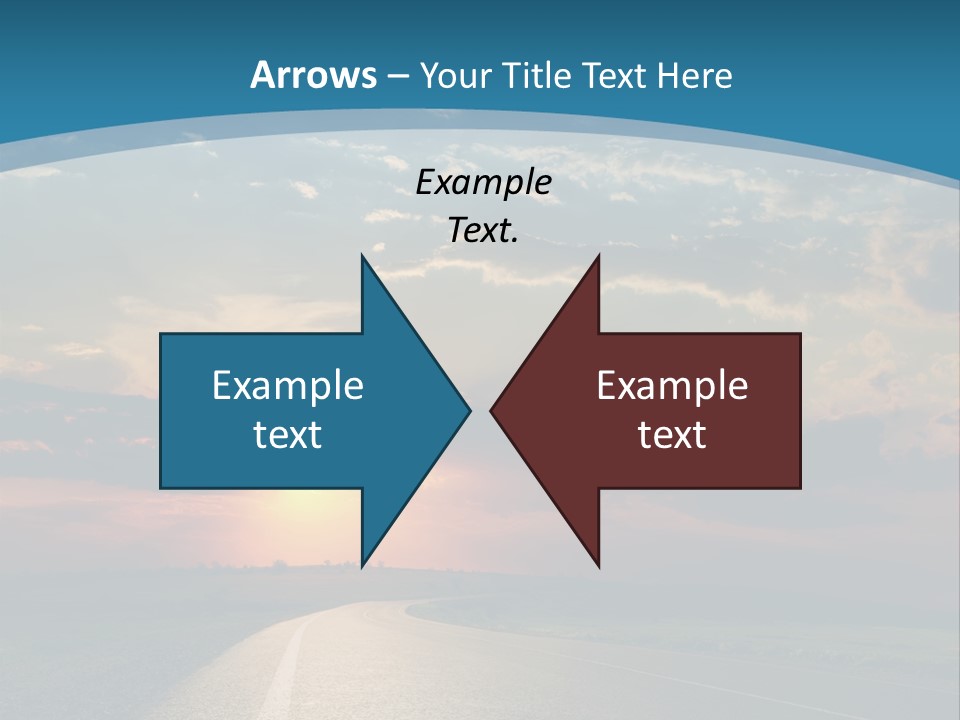 Speed Dusk Country PowerPoint Template