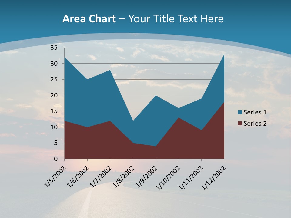 Speed Dusk Country PowerPoint Template