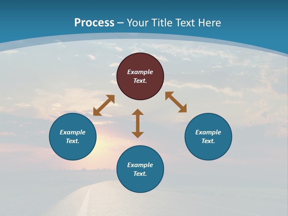 Speed Dusk Country PowerPoint Template