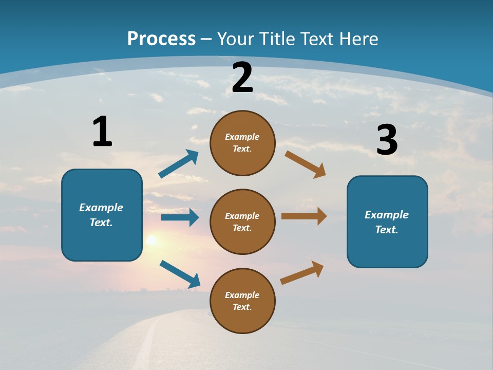 Speed Dusk Country PowerPoint Template