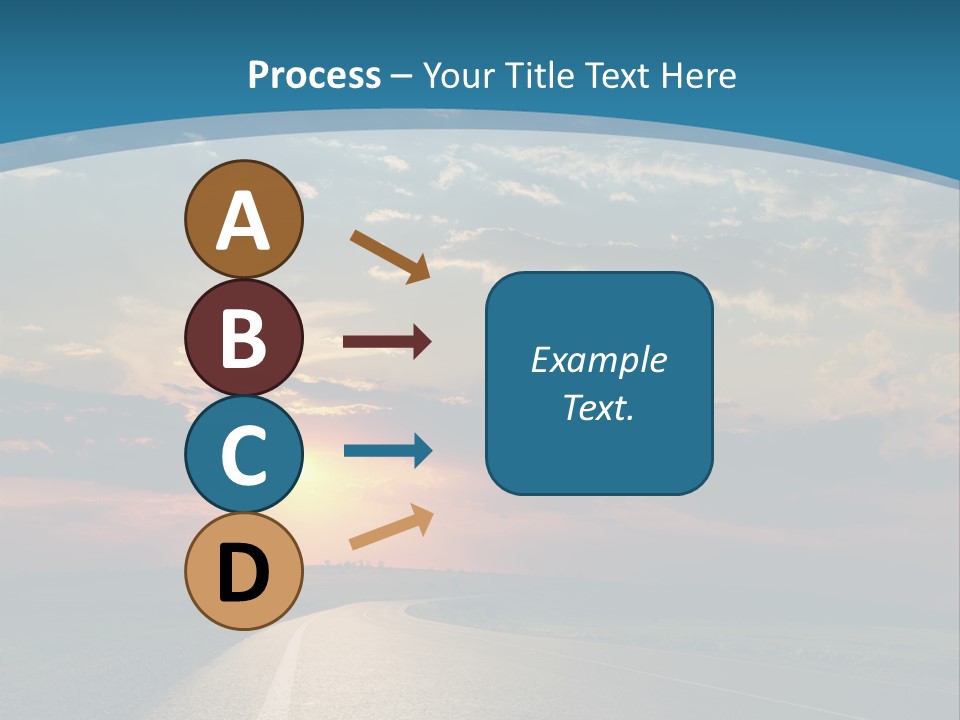 Speed Dusk Country PowerPoint Template