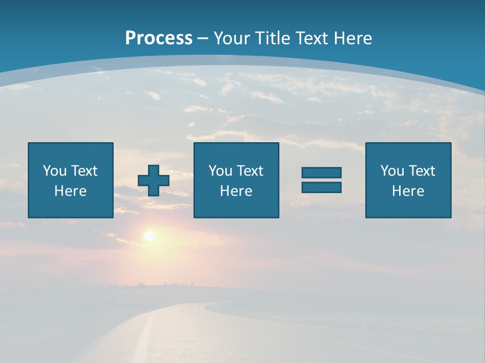 Speed Dusk Country PowerPoint Template