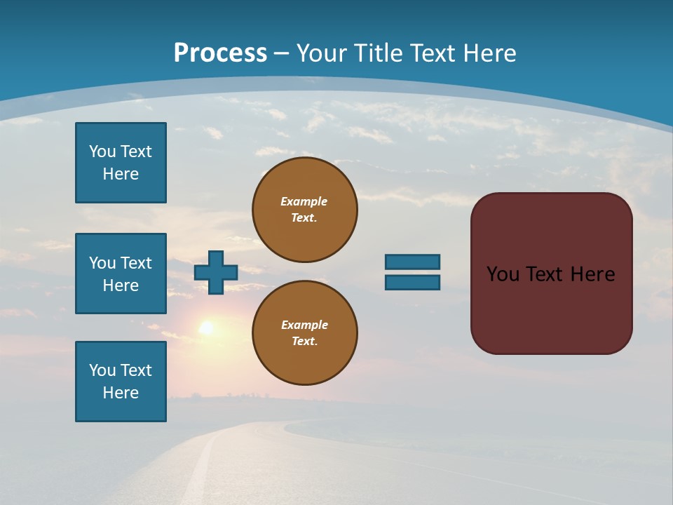 Speed Dusk Country PowerPoint Template