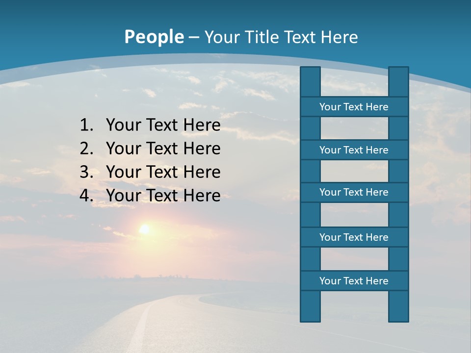 Speed Dusk Country PowerPoint Template