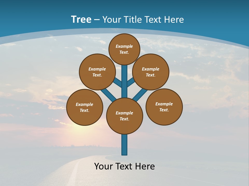 Speed Dusk Country PowerPoint Template