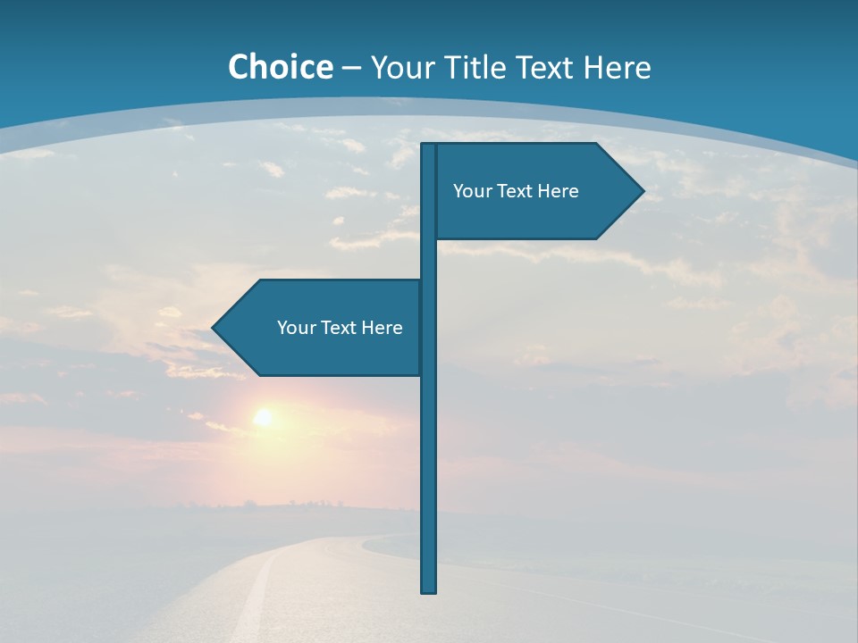 Speed Dusk Country PowerPoint Template