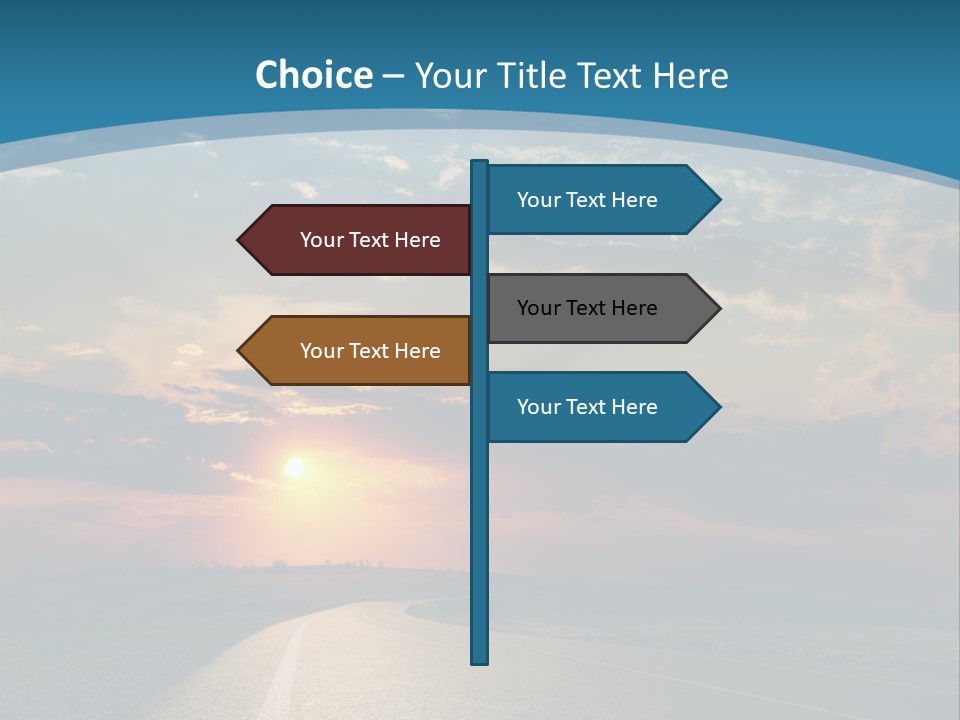 Speed Dusk Country PowerPoint Template
