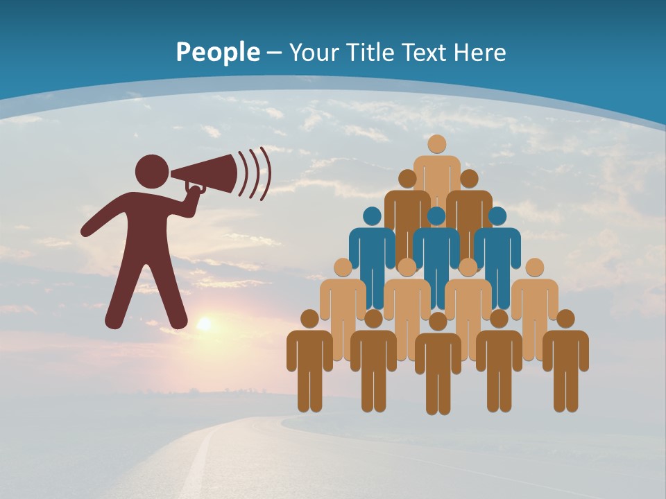 Speed Dusk Country PowerPoint Template