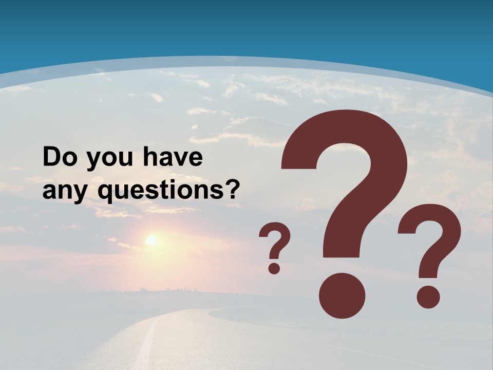 Speed Dusk Country PowerPoint Template