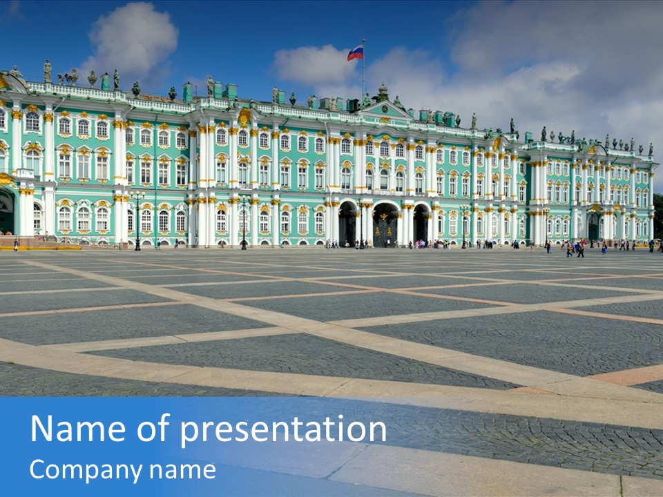 Museum Russia Winter PowerPoint Template
